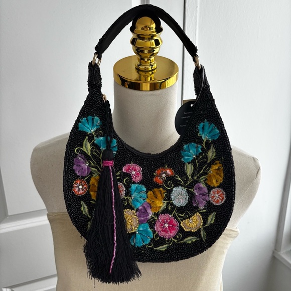 HAND BEADED BAG Made in India - Picture 2 of 6